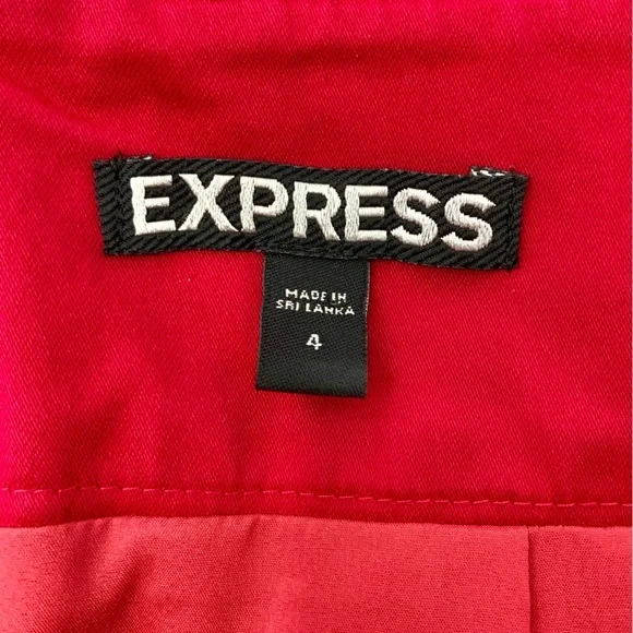 Express Cotton Fuchsia Stretchy Pencil Skirt Women’s Size 4 - Picture 6 of 8